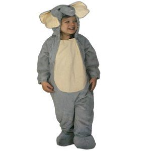 Baby Boys Plush Elephant Jumpsuit Halloween Costume Size 6/12 12/18 months NWT